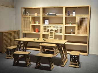 图 成都厂家定做老榆木松木别墅庭院实木大门全国发货 成都办公用品